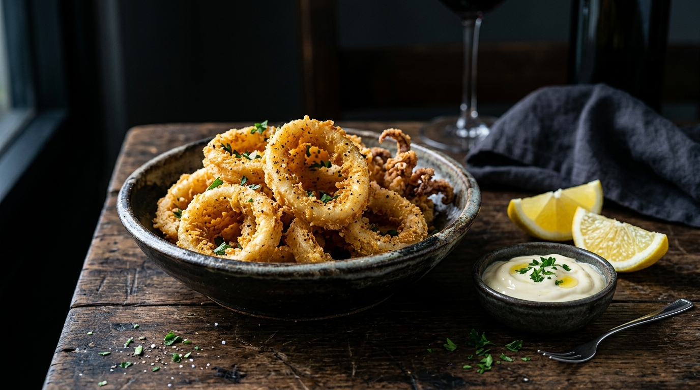 Knusprige Calamari im Airfryer – Wie am Mittelmeer