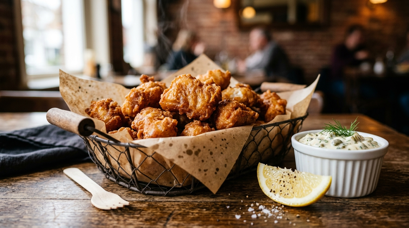 Knuspriger Kibbeling aus der Heißluftfritteuse - Holländisch
