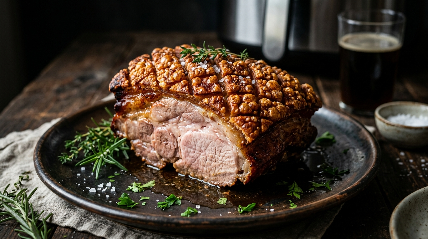 Saftiger Schweinebraten im Airfryer
