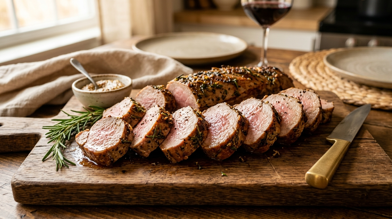 Saftiges Schweinefilet im Airfryer - Butterzart & Aromatisch